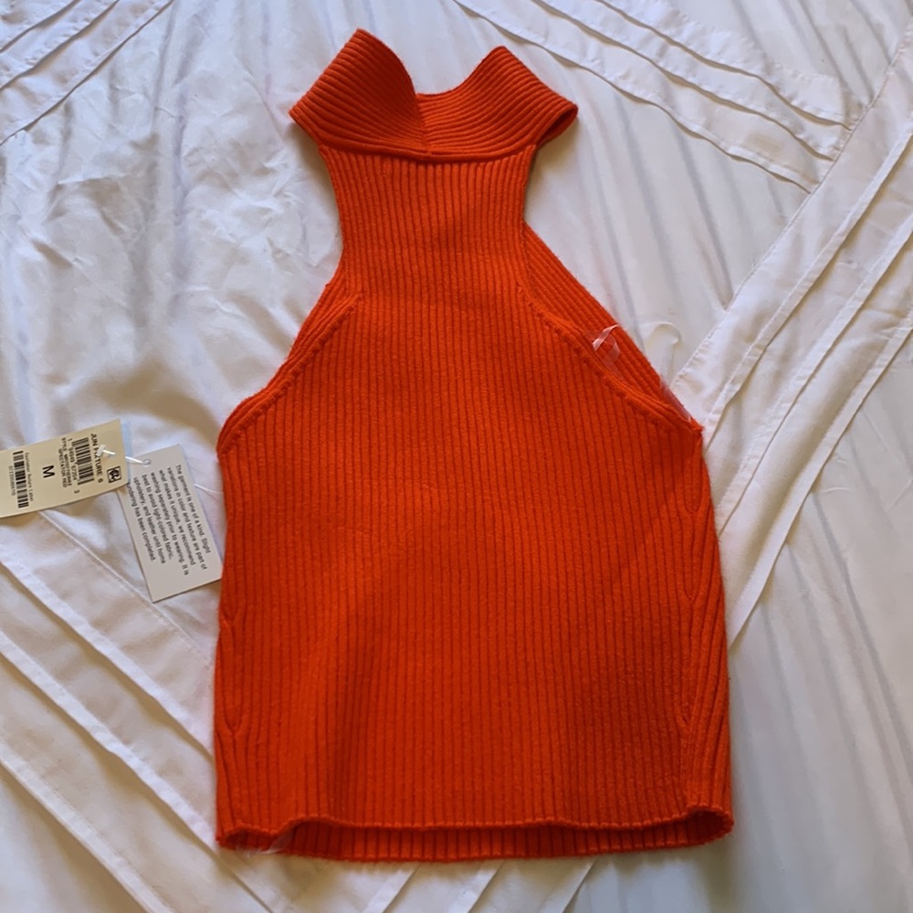 COPY - Red Ribbed Top - Picture 4 of 4